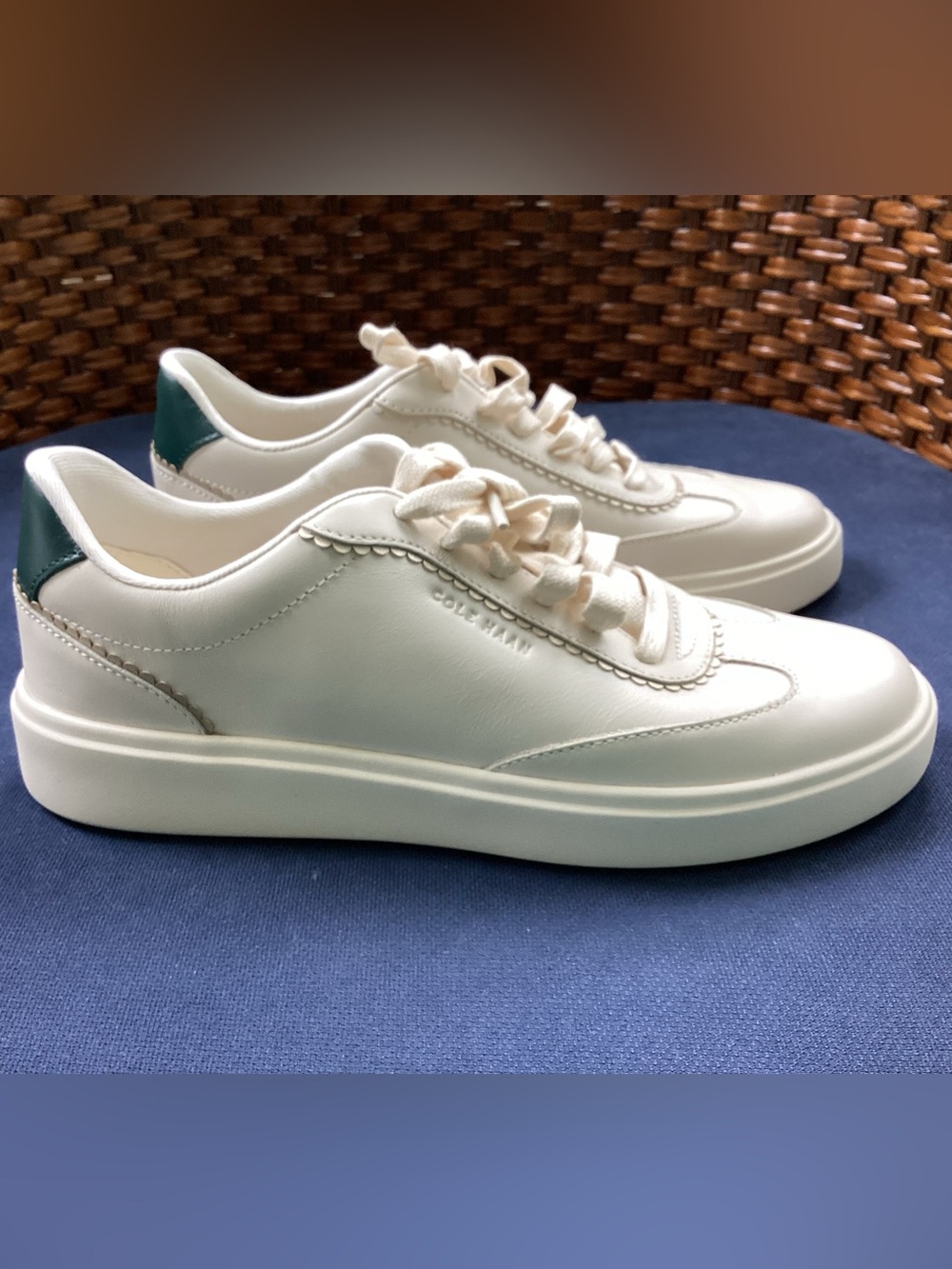Cole Haan GC Arlowe Sneaker in Ivory with Rainforest Accents
